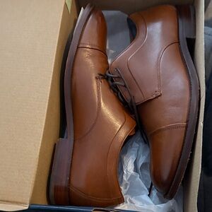 Cole Haan Tan Leather Oxfords